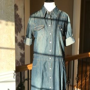 Denim maxi dress